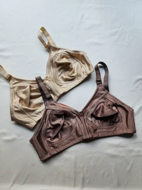 سوتین پرلون پرسی بدون فنر و ابر طرح ینینچی برند HR کد: 0510