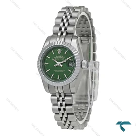 ساعت زنانه Rolex استیل صفحه سبز اسمال خطی Rolex-7485-L