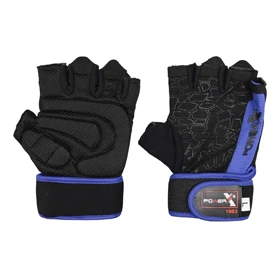 دستکش بدنسازی پاورایکس مدل 404K1376 آبی