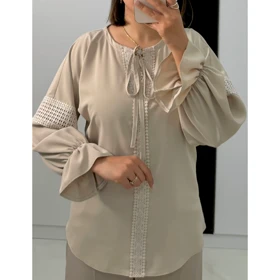 شومیز یقه گره‌ای کد 249