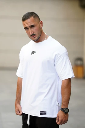 تیشرت ورزشی نایک ژله ای سفید