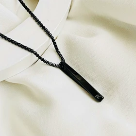 گردنبند مکعب پیچ استیل