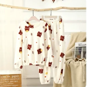 ست راحتی زنانه تدی حوله ای خرسی