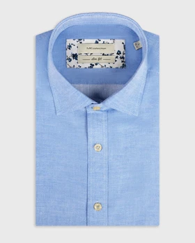 ام کی کالکشن پیراهن آستین کوتاه mk-22967-blue