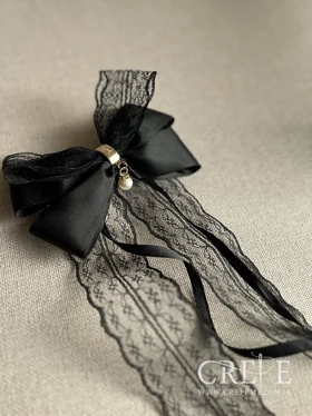 گیره پاپیون تور مروارید اویز