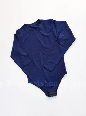 بادی نخ پنبه یقه گرد آستین بلند