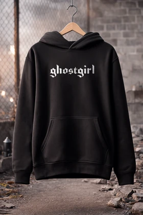 هودی مشکی اسپرت طرح نوشته Ghostgirl - فواصل