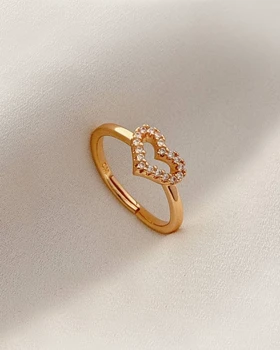 انگشتر قلب دور نگین CM