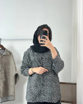 شومیز مخمل پلنگی