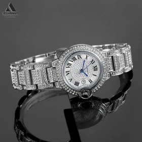 ساعت کارتیه بالن بلو Cartier Ballon Bleu Full Diamond-25