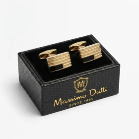 دکمه سردست لاکچری طرح مستطیل تراش دار برند Massimo Dutti