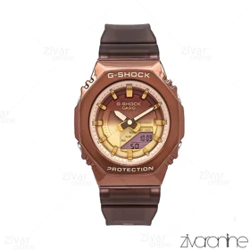 ساعت جی شاک GM-S2100 زنانه چند موتوره قهوه ای صفحه طلایی قهوه ای 106385