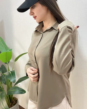 شومیز ساتن گرم بالا