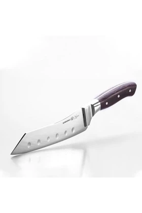 چاقوی سرآشپز KORKMAZ مدل Santoku فولادی - 17,5 سانتیمتر