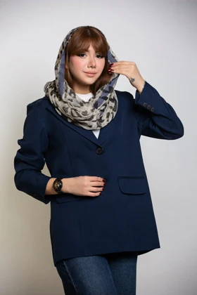 کت زنانه بزایاق دو دکمه