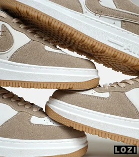کفش مردانه و زنانه قهوه ای سفید NIKE AIR FORCE مدل 5748