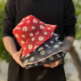 کلاه باکت بابونه توری