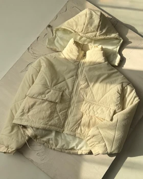 کاپشن پشت بلند کد 130080 (شیری)