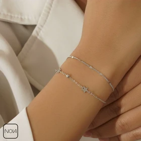 دستبند نقره ستاره کد 351276