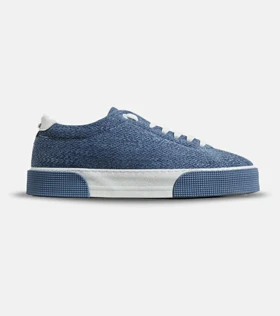 کفش کتانی مردانه آبی سفید PULL & BEAR