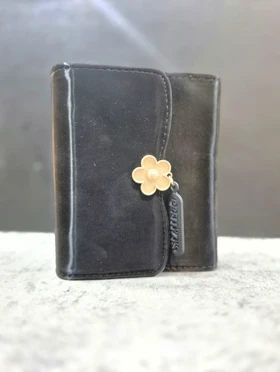 کیف پول زنانه جا کارتی کلارا وارداتی کد 1460 (مشکی)
