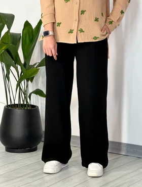 شلوار لینن نیم بگ