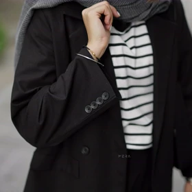 کت لینن مشکی