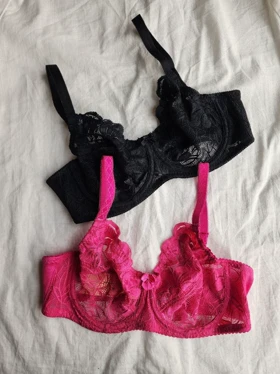 سوتین تک دانتل و پرلون فنردار مدل Romelica برند SHANDERMAN کد: 2415