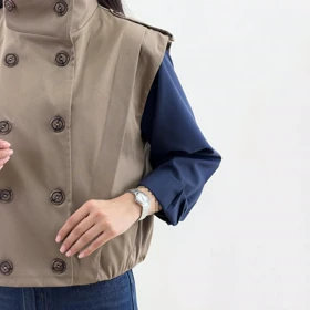 وست زنانه حلقه‌ای کتان زارا | آی بولک