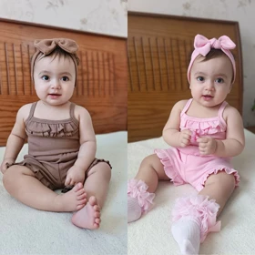 (معیوب)سه تیکه نوزادی دخترانه 3تا9ماه