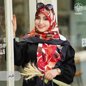 روسری ابریشم کجراه پرنگار