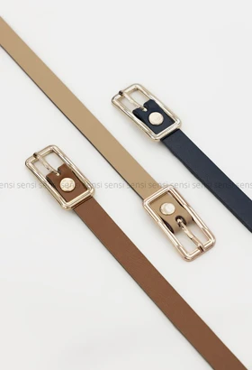 کمربند چرم باریک یک سانت کد1004577