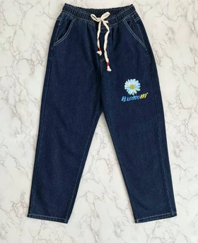 شلوار مام استایل جین بابونه کد 2081