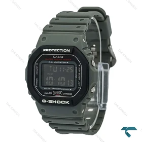 ساعت جیشاک DW5600 طوسی زه مشکی GShock-8229-U