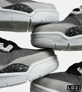 کتانی ساق‌دار زنانه و مردانه مشکی طوسی خاکستری Nike air jordan 4