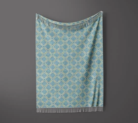 شال مبل ریش دار sofa shawl 218