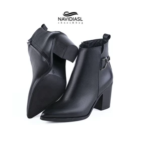 نیم بوت زنانه چرم کد 4038009