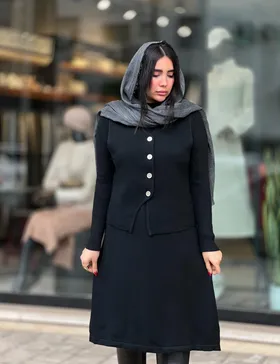 بافت دوتیکه ژیله و سارافون وارداتی کد 705