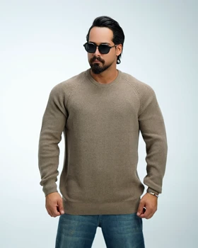 بافت یقه گرد مردانه