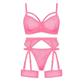 ست زنبوری فنردار صورتی الیزا کد 8025