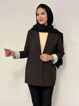 کت کج راه آستین راه راه باران