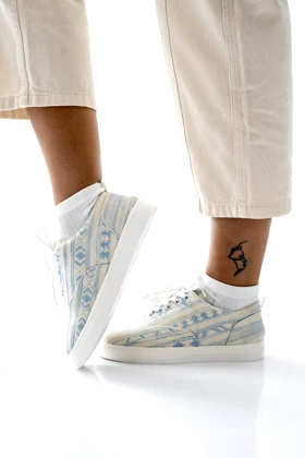 کفش ونس بندی چاپی زنانه