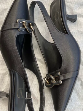 کفش مجلسی یراق بافتی ساتن