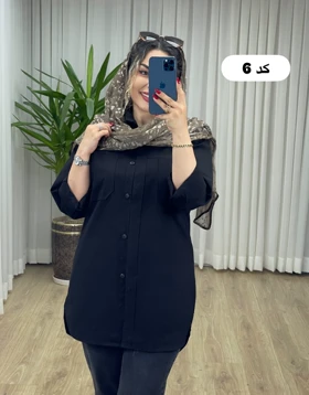 مانتو شومیزی لینن کد 2147