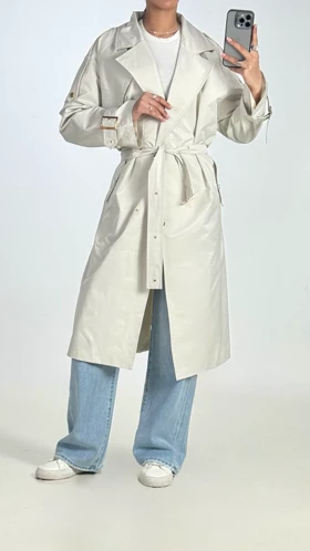 بارانی بلند کد 600068 (استخوانی)