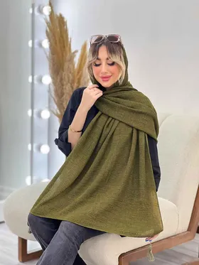 شال پلیسه شاین دار شکوفه