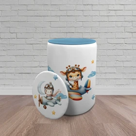 سبد اسباب بازی اتاق کودک برند مینوریا طرح پسرانه کد p-464