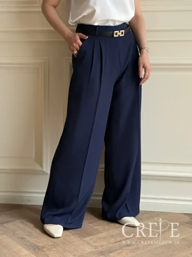 شلوار کرپ کنزو پیله دار قد 109