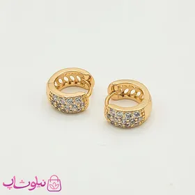 گوشواره حلقه‌ای ژوپینگ پهن کوچک