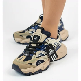 کتانی دیلاکس زنانه کرم سرمه ای